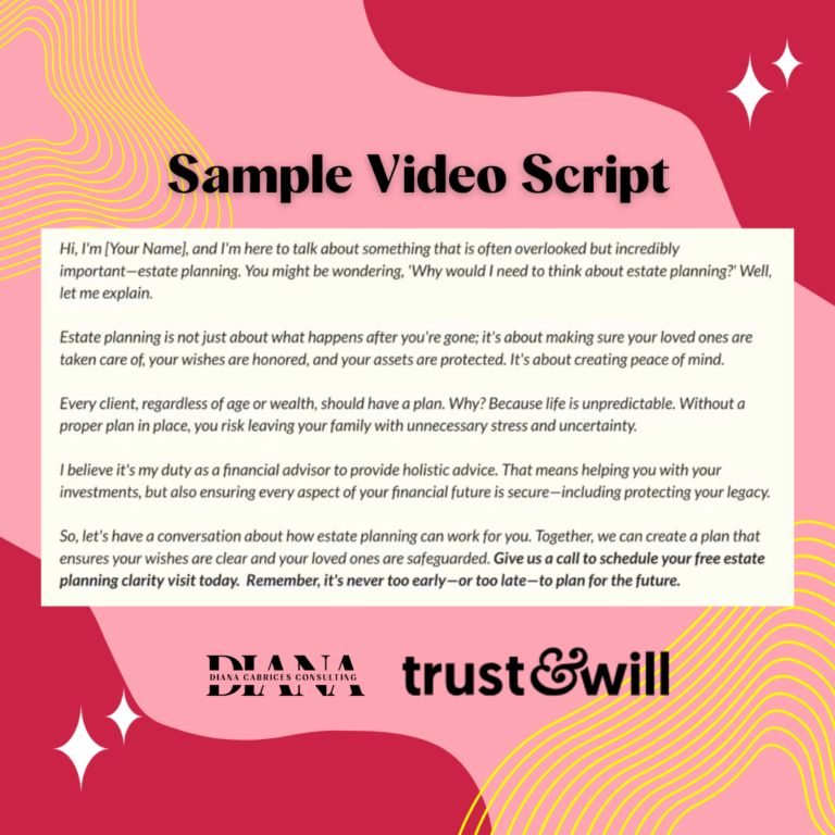 Sample Video Script for Estate Planning Marketing Strategy